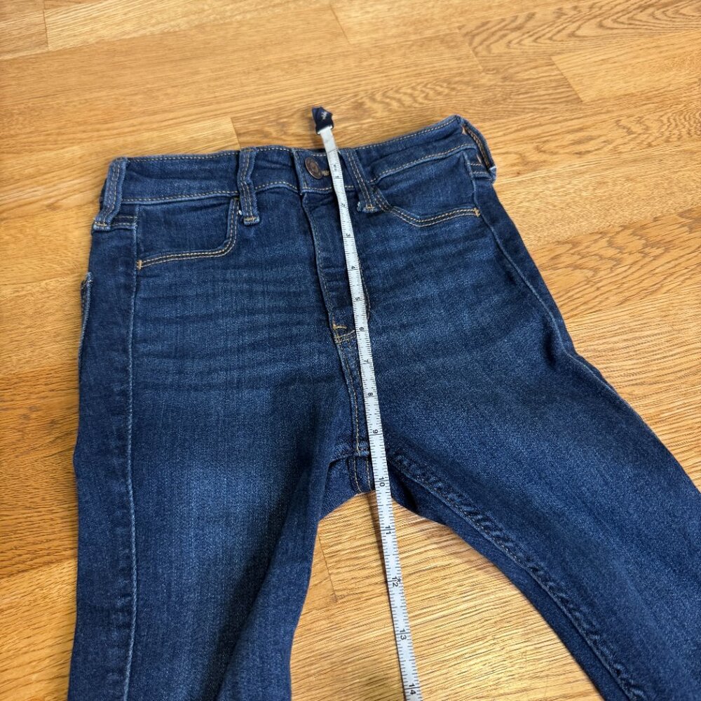 Hollister High Rise Jean Leggings Dark Wash Size 00 Regular - Picture 13 of 14